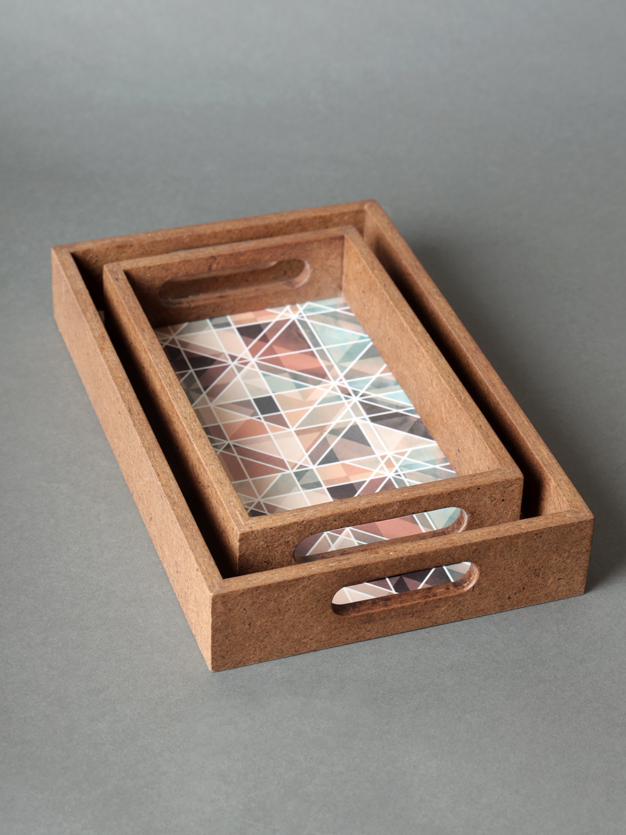 Set of Two Serving Trays