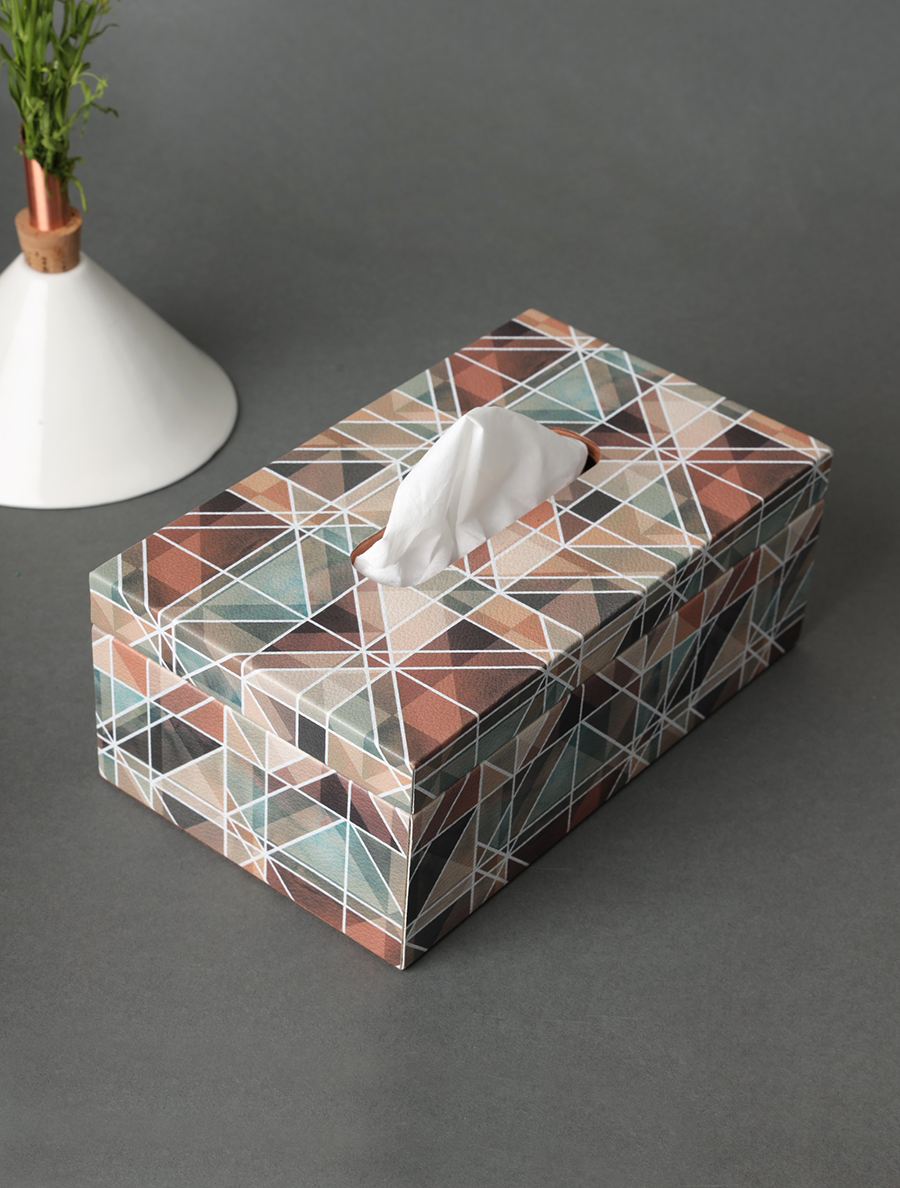 Set of Tissue Box and Set of Coasters