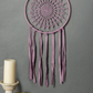 Handcrafted dream catcher in ruby colour